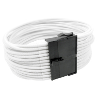 24 Pin. ATX. U-HD Braid Sleeved Extension. 8 Colours