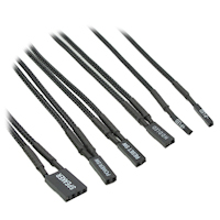 Front Panel. U-HD Braid Sleeved Cable Sets (6pc Kit), 2 Colours